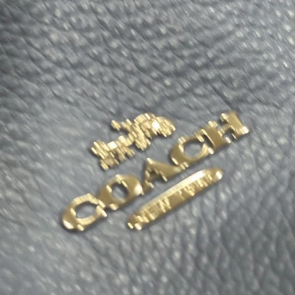 Coach Bag Blue Hobo Bag with Ruched Leather Design - Picture 15 of 17